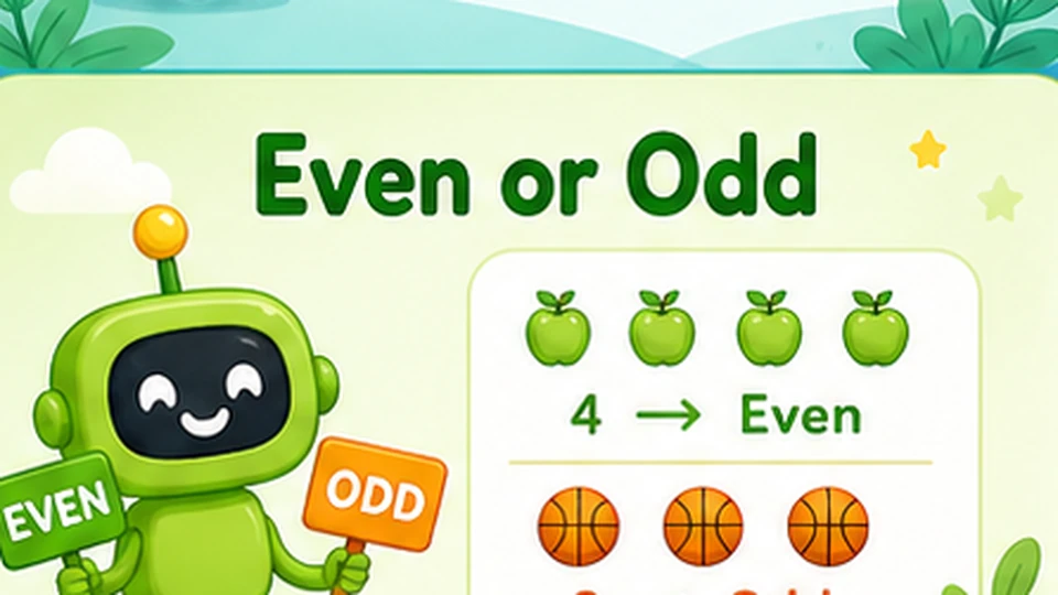 Even or Odd worksheet generator preview