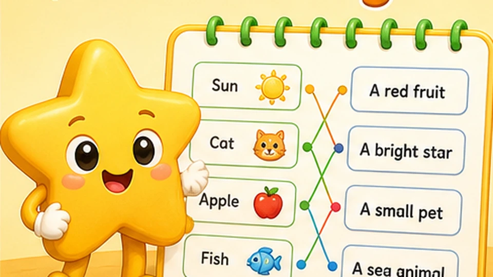 Matching worksheet generator preview